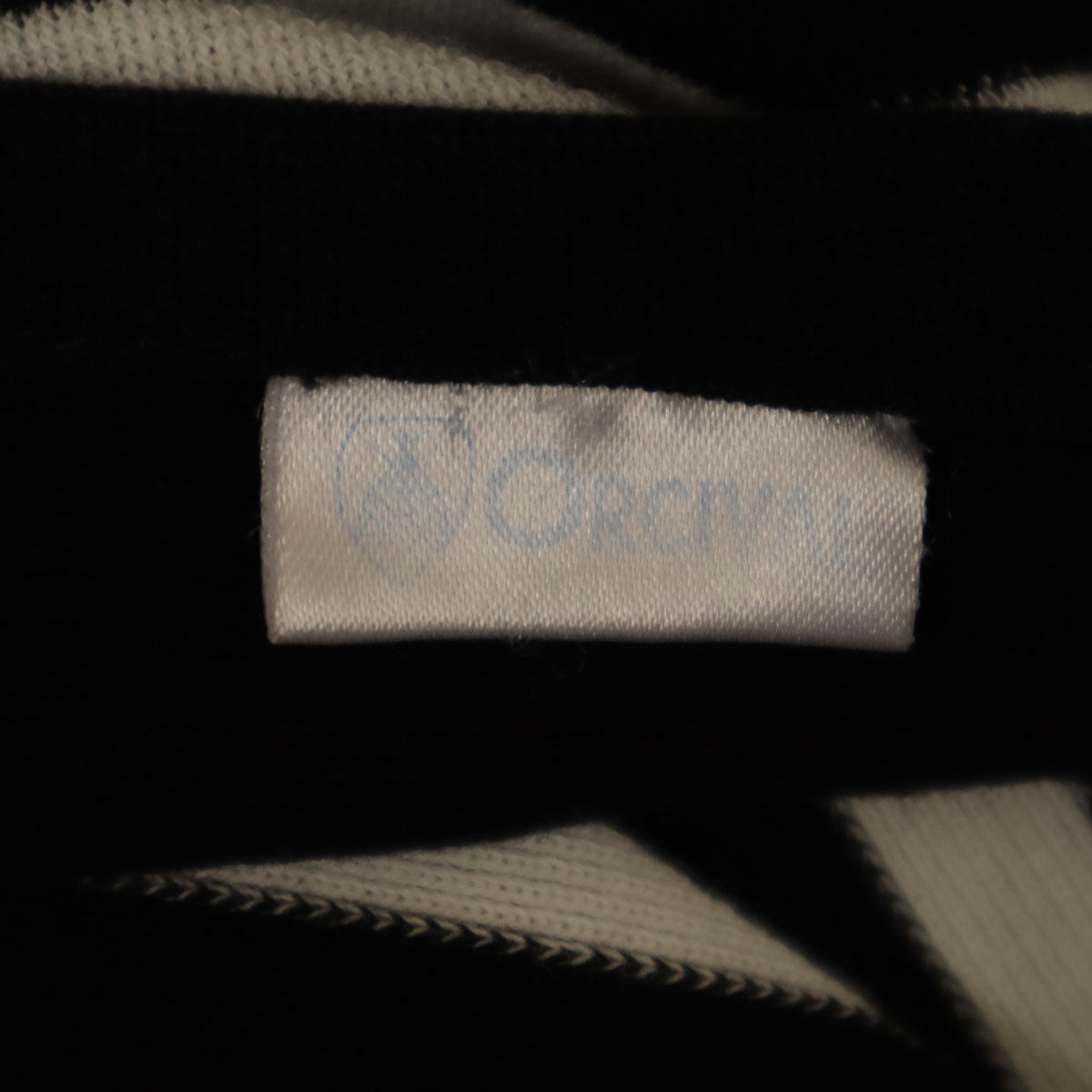 ORCIVAL オーシバル フランス製 ボーダー柄 長袖 ボートネック バスクシャツ ブラック レディース