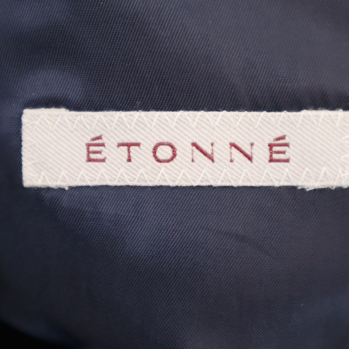 美品 ETONNE ANGELCO エトネ MOON生地 ジレベスト L ネイビー メンズ