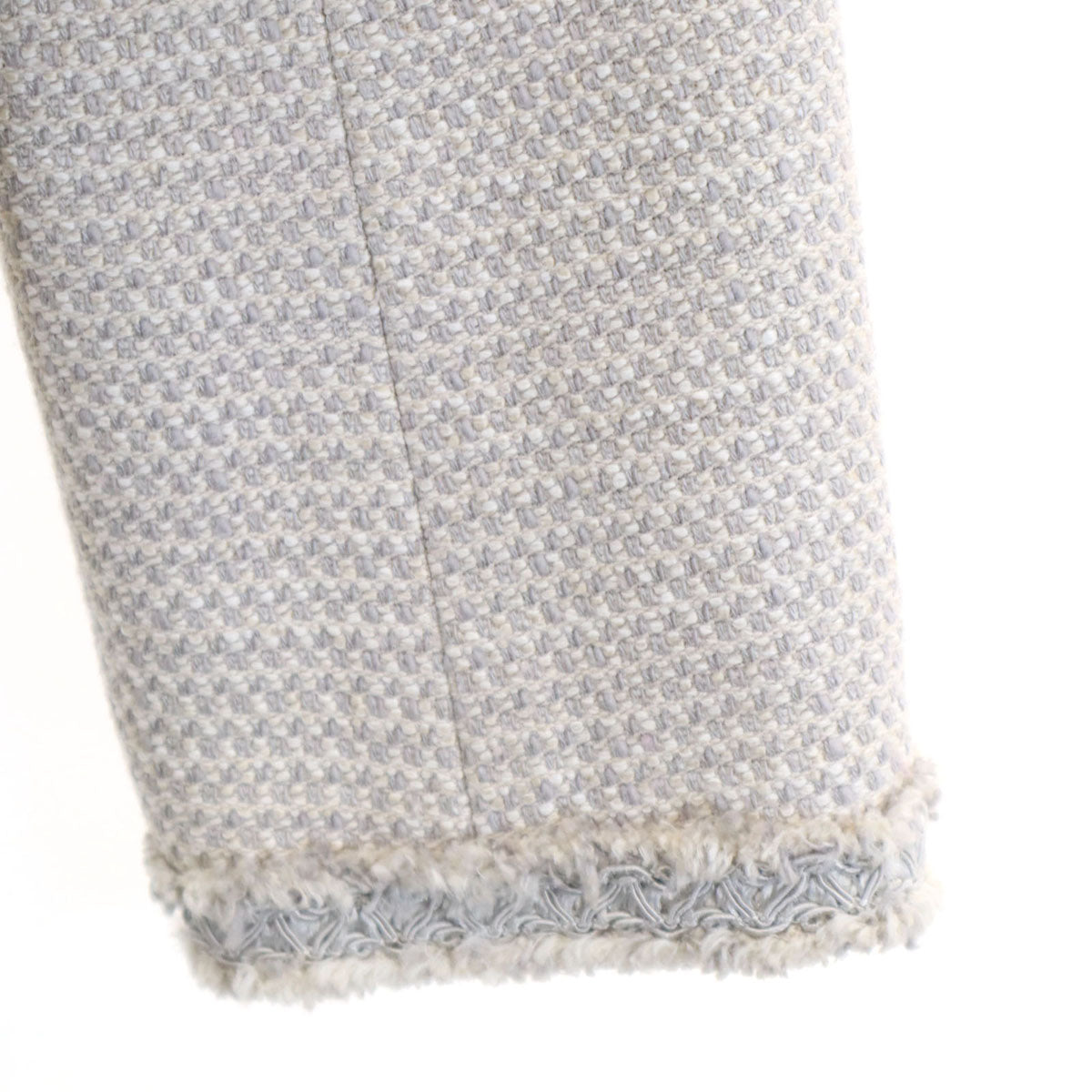 UNITED ARROWS GREEN LABEL RELAXING ユナイテッドアローズ グリーンレーベルリラクシング ノーカラージャケット 36 グレー レディース