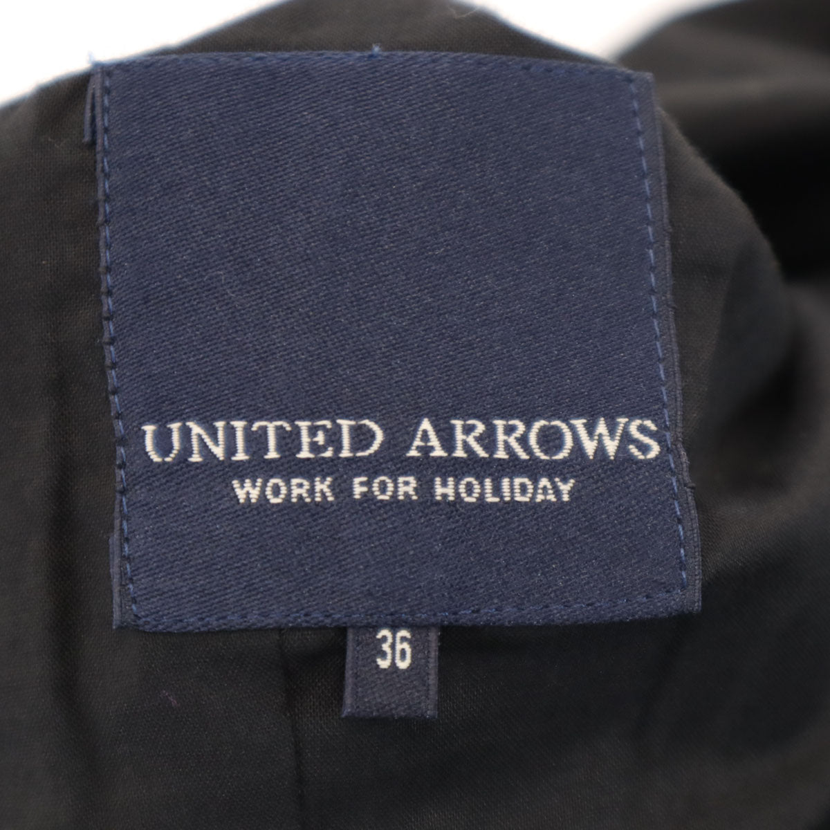 UNITED ARROWS ユナイテッドアローズ 日本製 テーラードジャケット 36 ブラック レディース