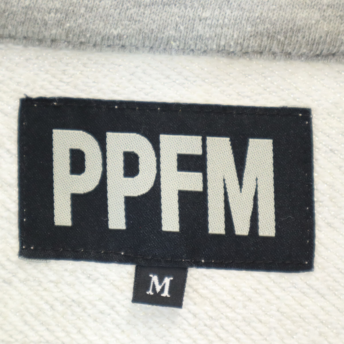 PPFM ピーピーエフエム 花柄 スウェット ダブルライダースジャケット M グレー ペイトンプレイス レディース