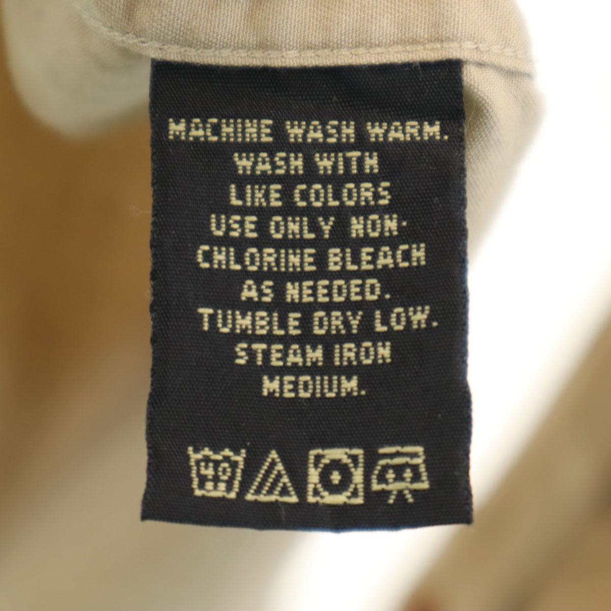 RRL ダブルアールエル 90s オールド 初期タグ 赤3星 長袖 コットンシャツ L ベージュ ラルフローレン メンズ