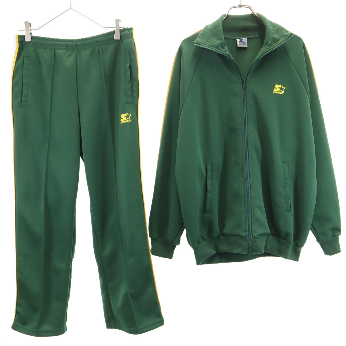 STARTER スターター FREAK'S STORE フリークスストア別注 トラックジャケット 上下 セットアップ S グリーン ジャージ メンズ