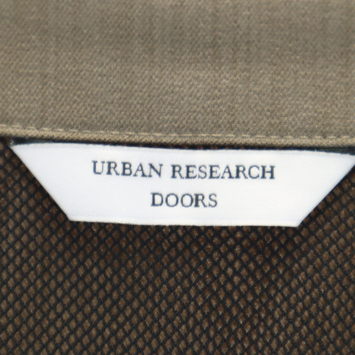 URBAN RESEARCH DOORS アーバンリサーチドアーズ セオアルファ ノーカラージャケット 上下 セットアップ L オリーブ メンズ