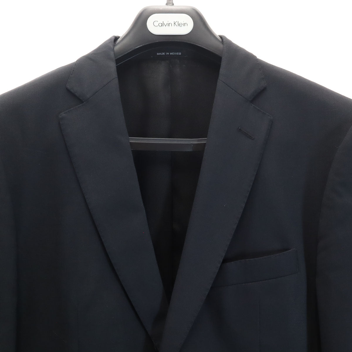 Calvin klein カルバンクライン スーツ 上下 セットアップ 42C/36 ブラック ハンガー付き メンズ