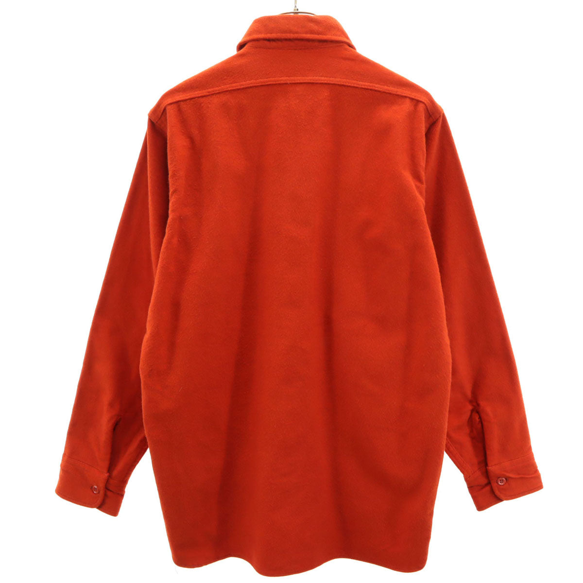 WOOLRICH ウールリッチ 70s ヴィンテージ USA製 白タグ 長袖 シャモアクロス シャツ M レッド アウトドア メンズ