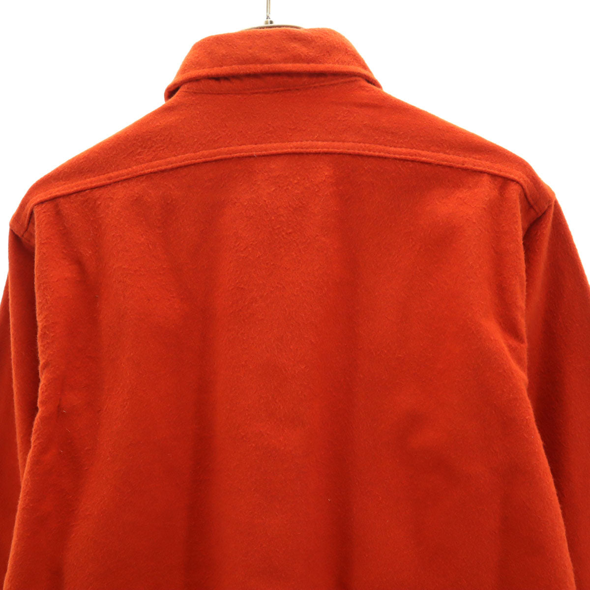 WOOLRICH ウールリッチ 70s ヴィンテージ USA製 白タグ 長袖 シャモアクロス シャツ M レッド アウトドア メンズ