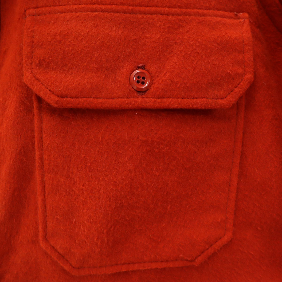 WOOLRICH ウールリッチ 70s ヴィンテージ USA製 白タグ 長袖 シャモアクロス シャツ M レッド アウトドア メンズ
