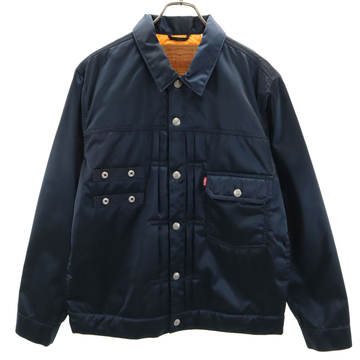 Levi's リーバイス トラッカー ジャケット M ネイビー ×PORTER 右胸ポケットの欠損 メンズ