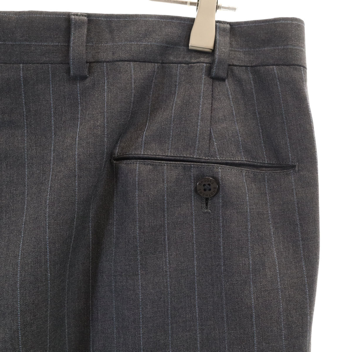 Brooks Brothers ブルックスブラザーズ ストライプ柄 スーツ 上下 セットアップ チャコールグレー メンズ