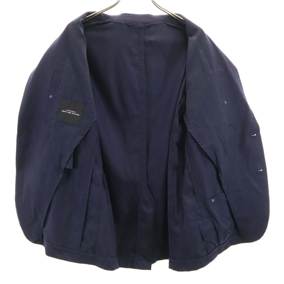 UNITED ARROWS GREEN LABEL RELAXING ユナイテッドアローズ グリーンレーベルリラクシング テーラードジャケット XL ネイビー アンコン メンズ