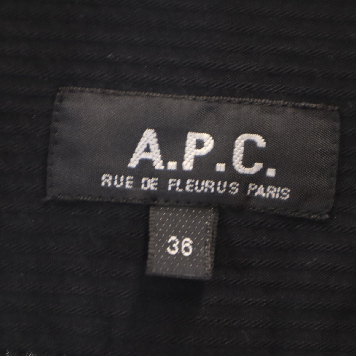 A.P.C. アーペーセー 長袖 シャツ 36 ブラック レディース