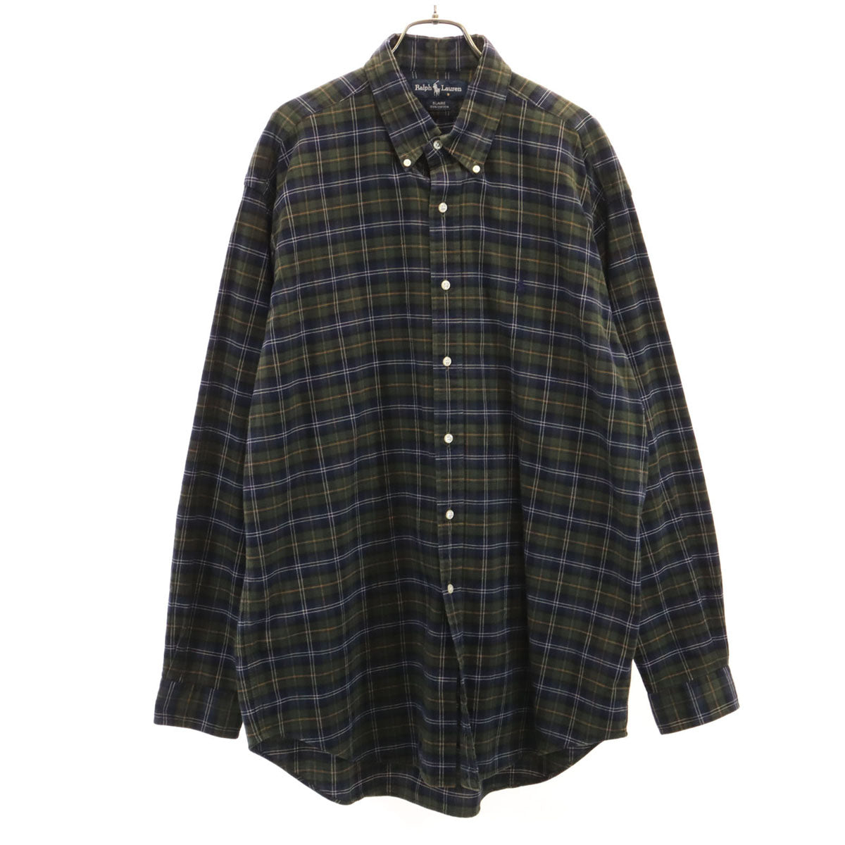 RALPH LAUREN ラルフローレン 長袖 ボタンダウンシャツ L ネイビー メンズ