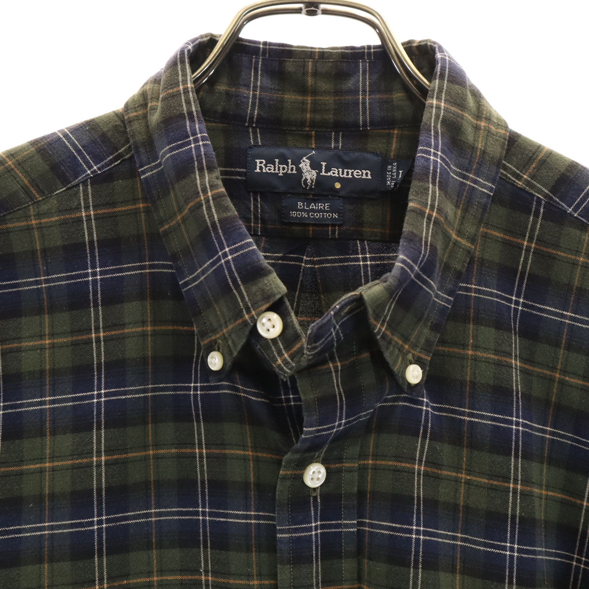 RALPH LAUREN ラルフローレン 長袖 ボタンダウンシャツ L ネイビー メンズ