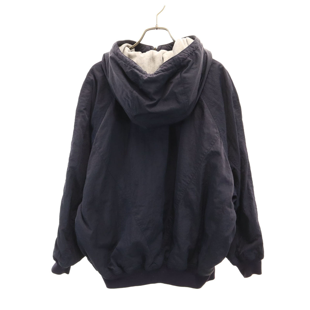 I.S. ISSEY MIYAKE アイエス イッセイミヤケ 80s 日本製 ヴィンテージ 長袖 リバーシブル ジップパーカー 9 ネイビー レディース