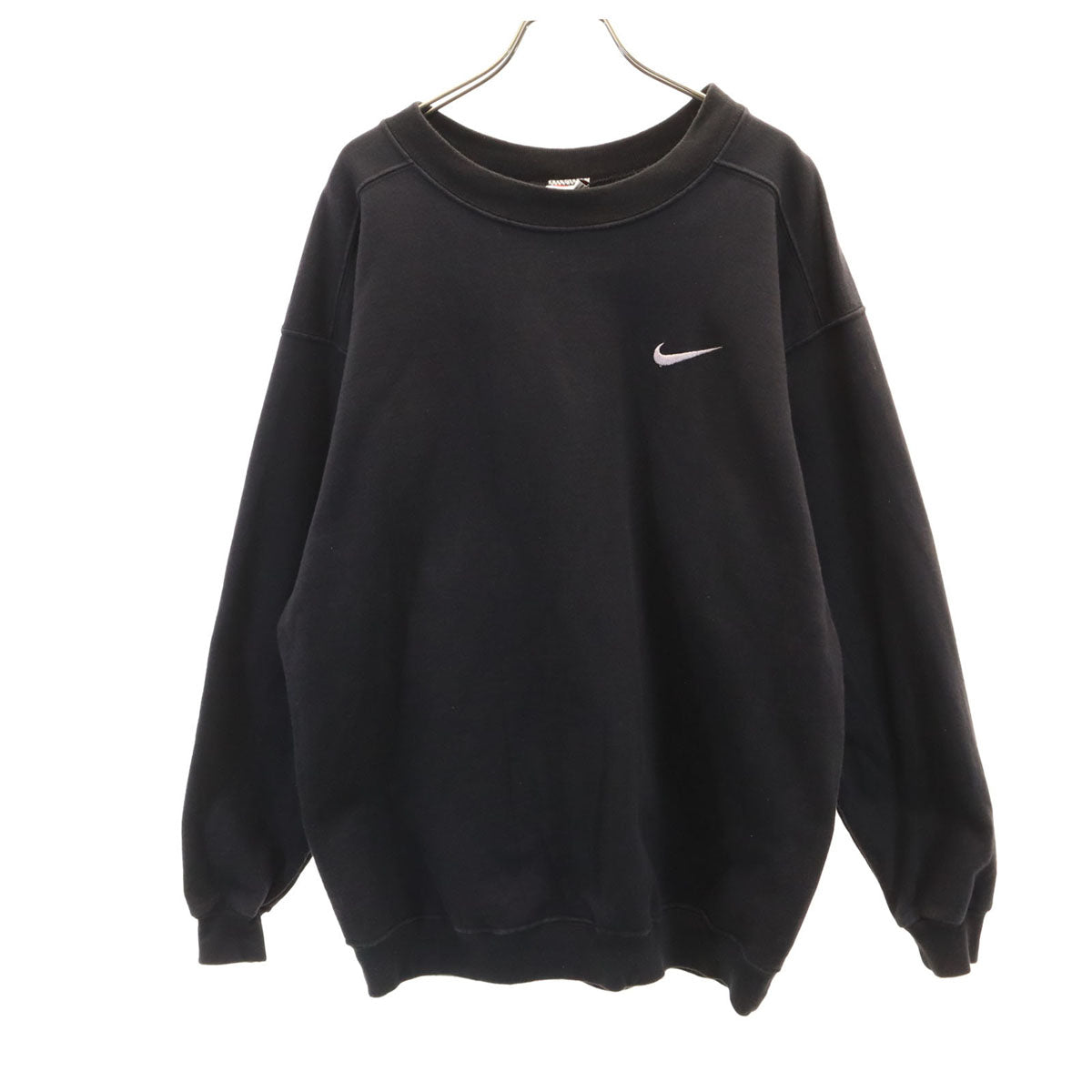 NIKE ナイキ 90s USA製 オールド 銀タグ 長袖 スウェット トレーナー L ブラック メンズ