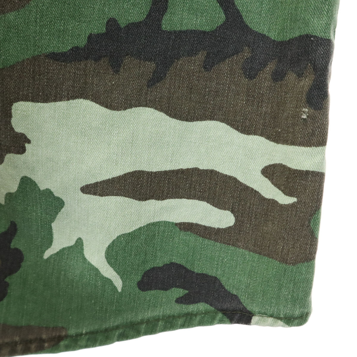 FIVE BROTHER ファイブブラザー 80s ヴィンテージ USA製 迷彩柄 長袖 ボタンダウンシャツ S カーキ メンズ