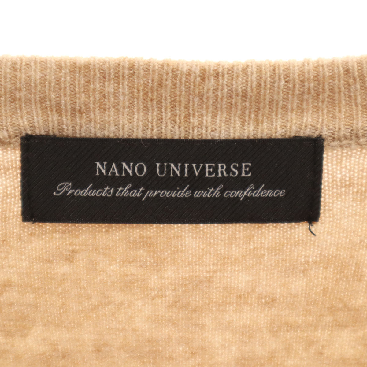 nano universe ナノユニバース 長袖 セーター L-S ベージュ ニット レディース