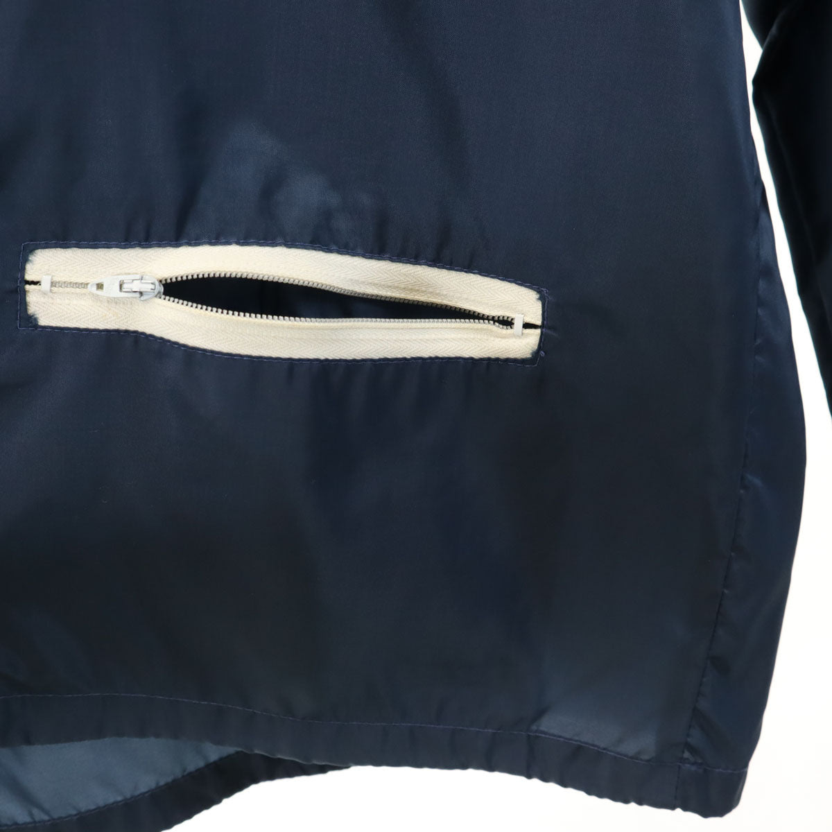 ナイロン 70s ヴィンテージ イデアルジップ ジャケット L ネイビー メンズ