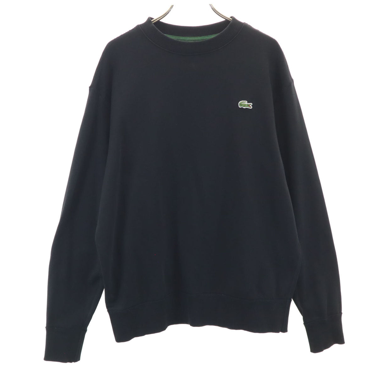 LACOSTE ラコステ 長袖 スウェット トレーナー M ブラック メンズ