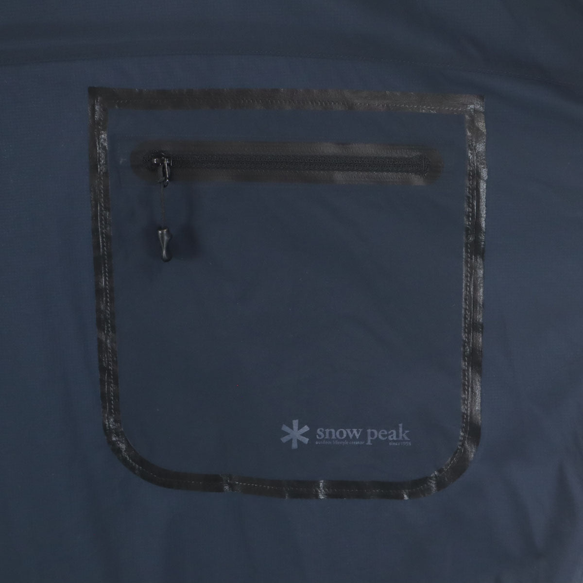 snowpeak スノーピーク 長袖 レイン パーカー S ネイビー プルオーバー メンズ