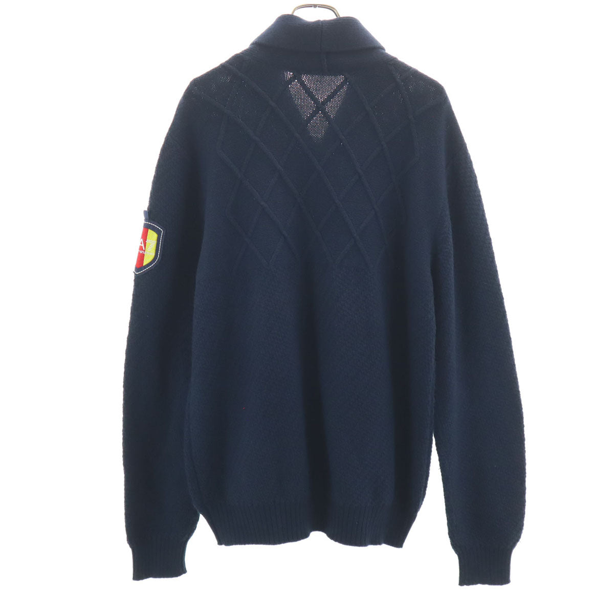 Emporio Armani エンポリオアルマーニ ニットジャケット XXL ネイビー EA7 メンズ