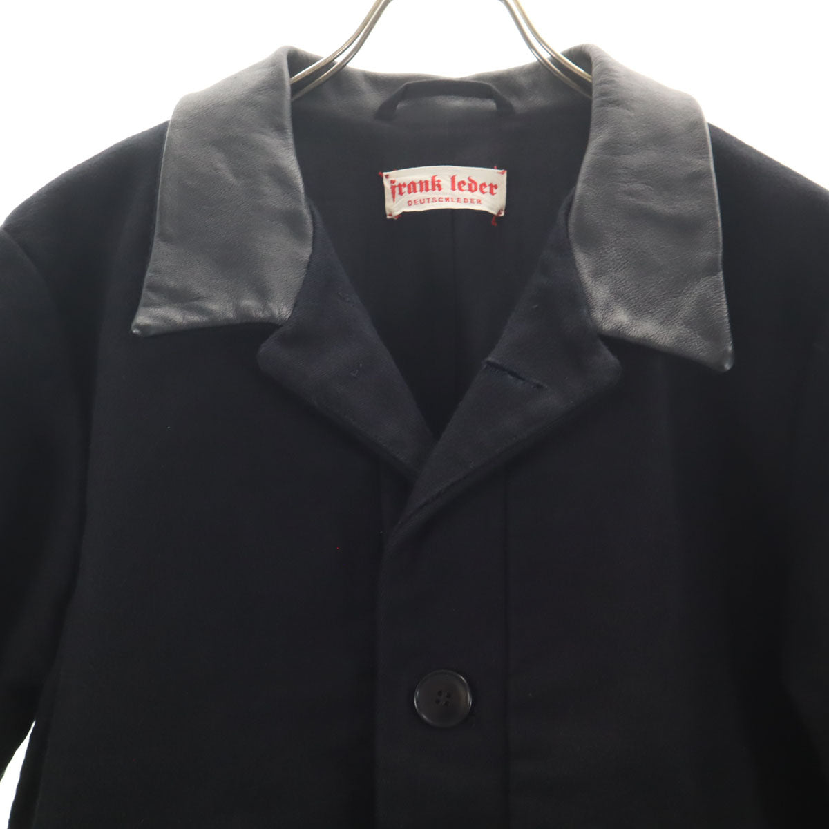 FRANK LEDER フランクリーダー ドイツ製 ジャーマンレザー モールスキン ボンバー ジャケット L ブラック メンズ