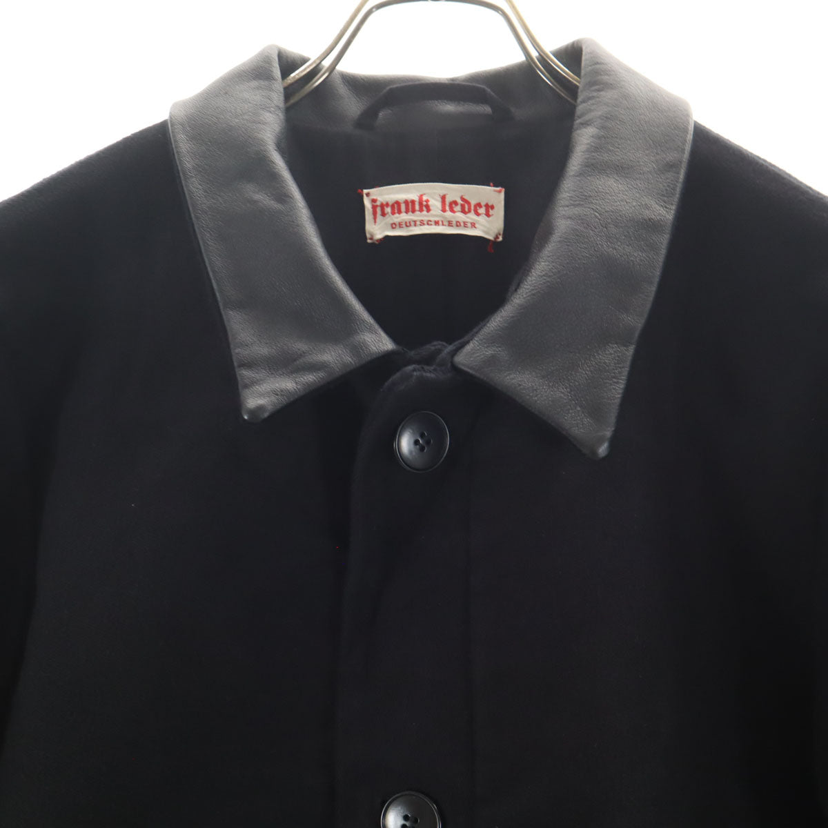 FRANK LEDER フランクリーダー ドイツ製 ジャーマンレザー モールスキン ボンバー ジャケット L ブラック メンズ