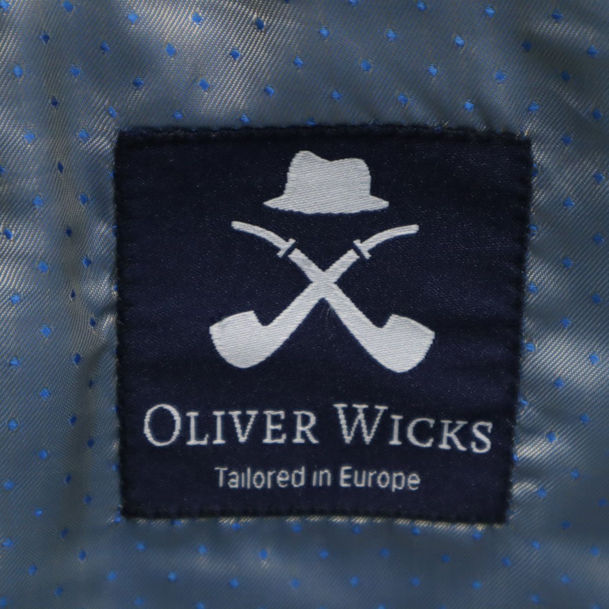 未使用 オリバー ウィックス グアベロ生地 テーラードジャケット 48 グレージュ ハンガー 衣類カバー付き メンズ