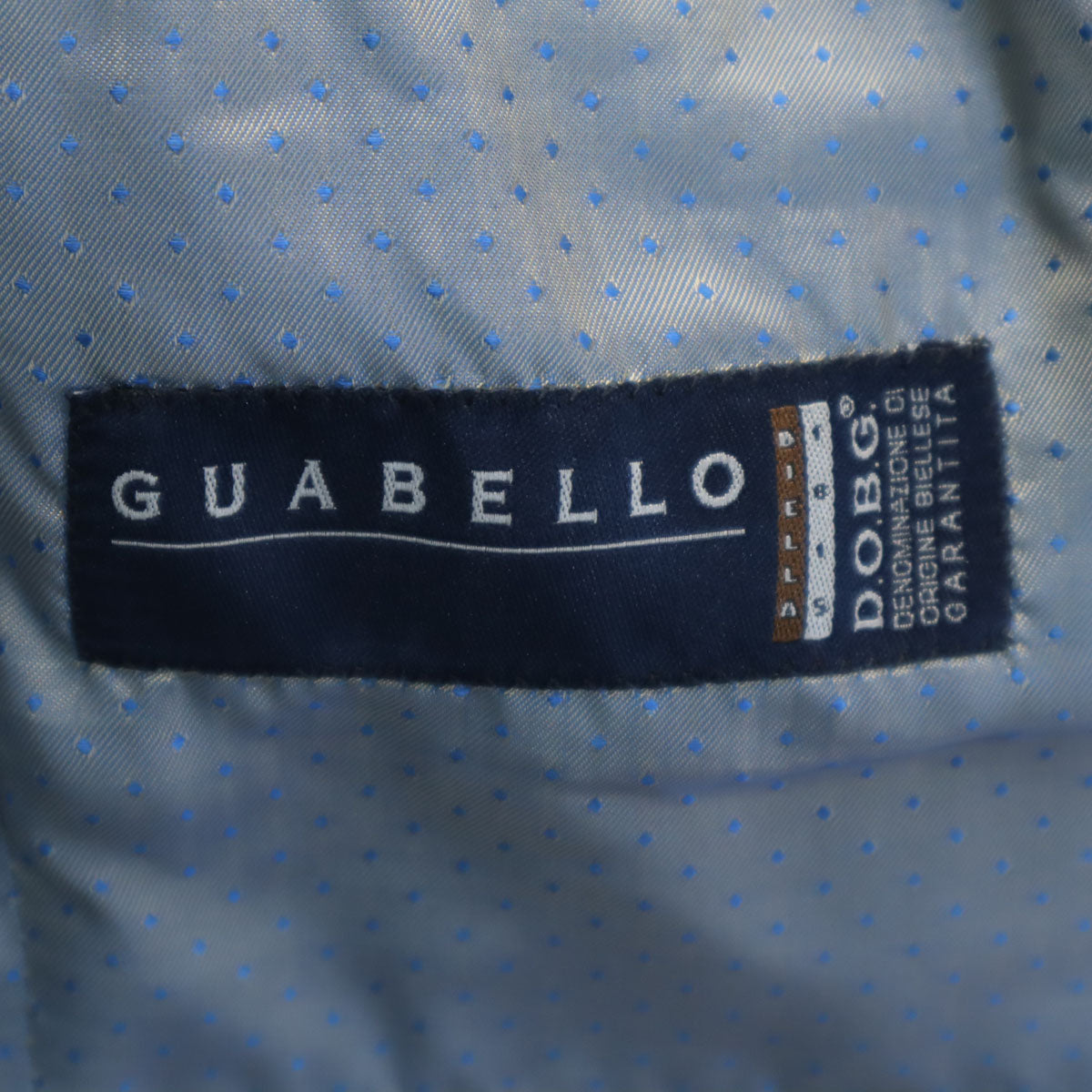 未使用 オリバー ウィックス グアベロ生地 テーラードジャケット 48 グレージュ ハンガー 衣類カバー付き メンズ