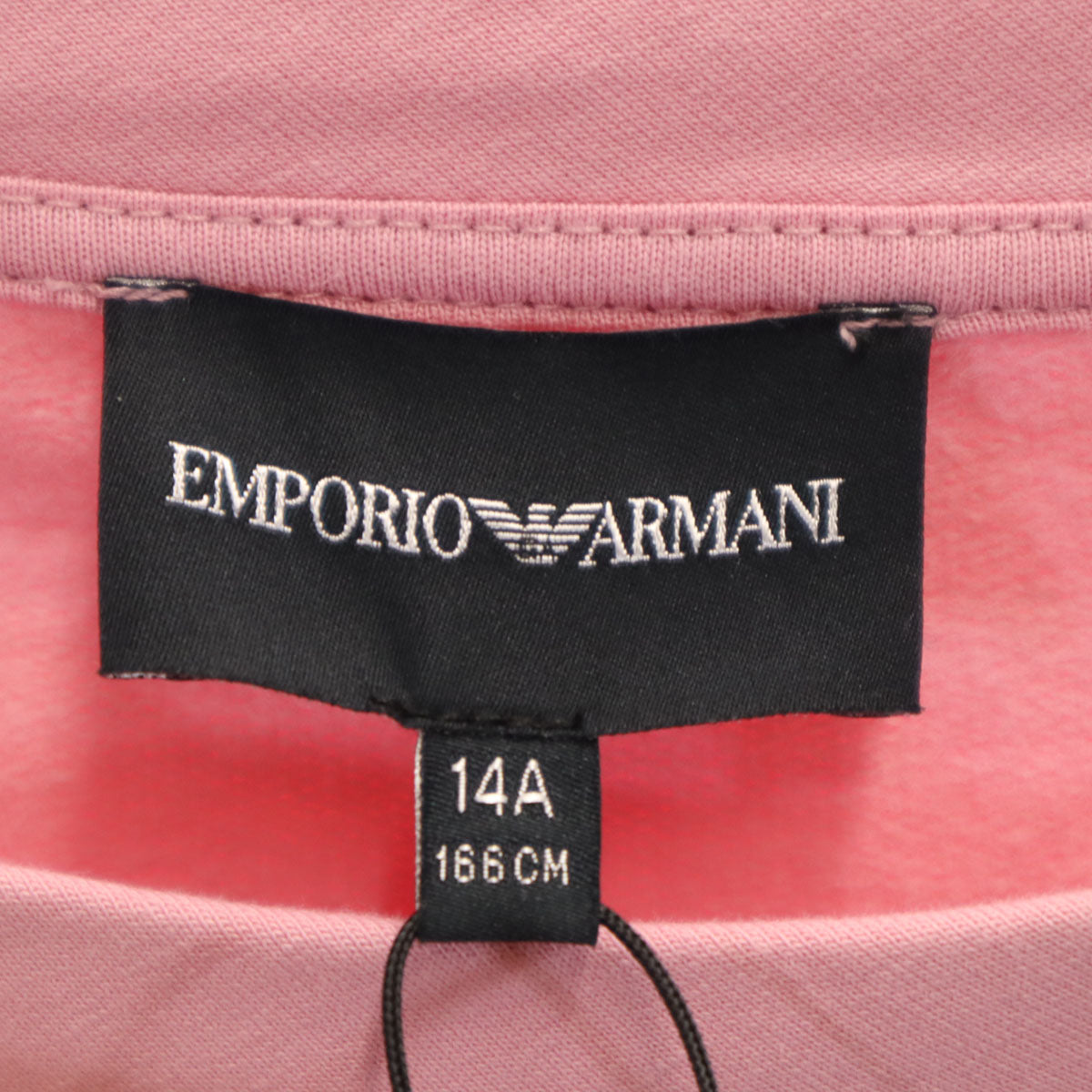 未使用 Emporio Armani エンポリオアルマーニ 長袖 スウェット トレーナー 14A ピンク キッズ