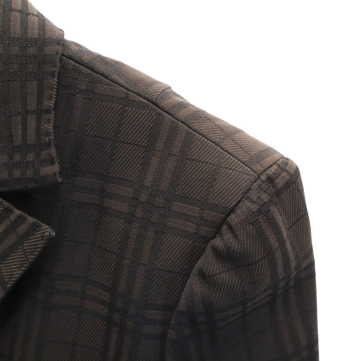 BURBERRY LONDON バーバリーロンドン チェック柄 テーラードジャケット 40 ブラック 三陽商会 レディース