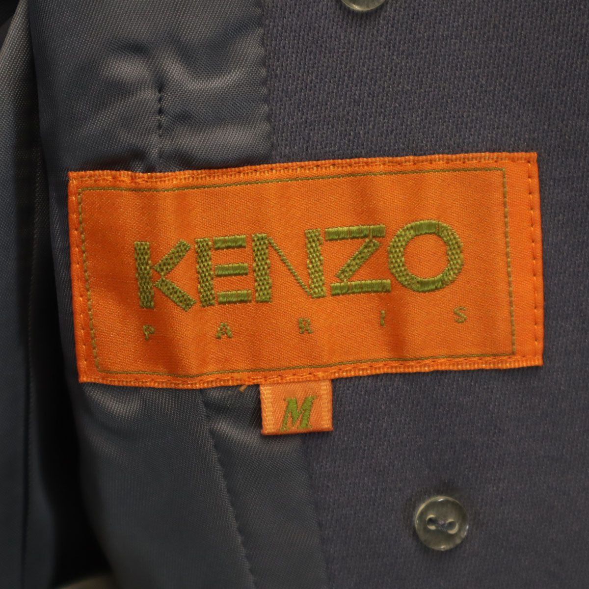KENZO ケンゾー 90s 日本製 オールド ジャケット M チャコールグレー レディース