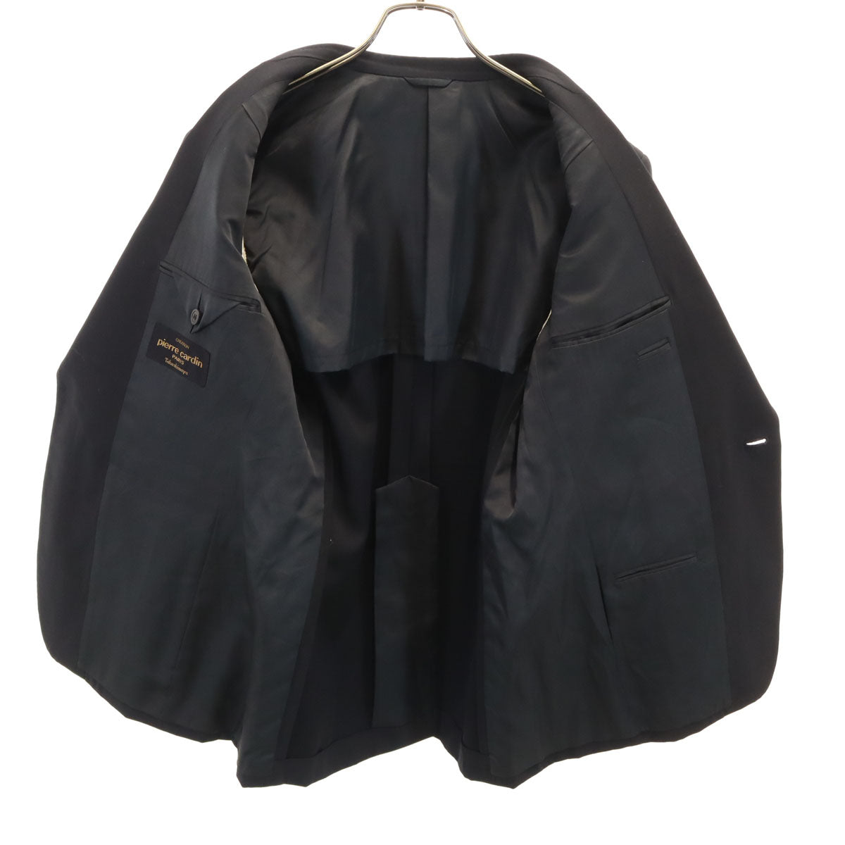 Pierre Cardin ピエールカルダン 80s ヴィンテージ 長袖 テーラードジャケット 96B4 ブラック メンズ