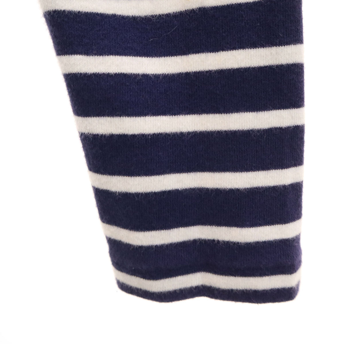 POLO RALPH LAUREN ポロラルフローレン ボーダー柄 長袖 ボートネック Tシャツ S ネイビー ロンT レディース