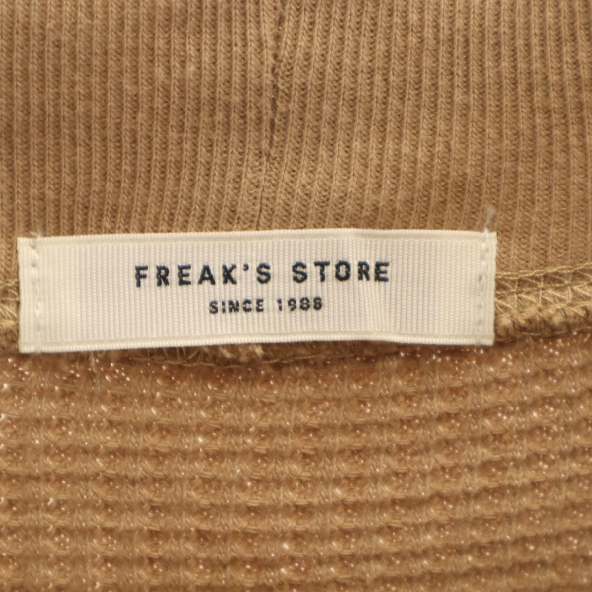 FREAK'S STORE フリークスストア 長袖 ワッフル ニット F ベージュ レディース