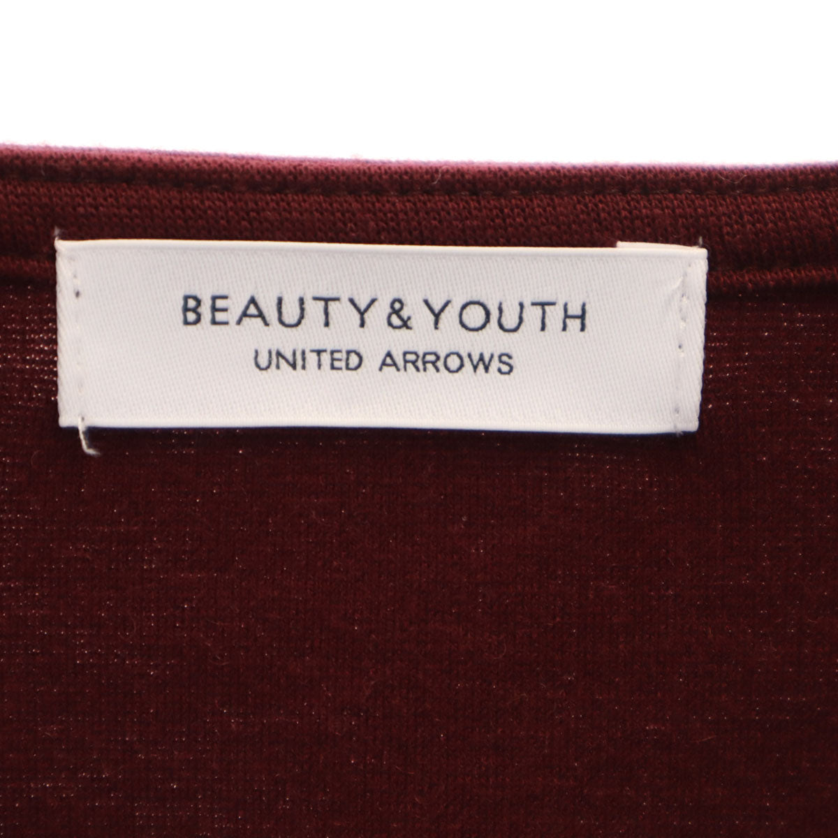 BEAUTY＆YOUTH UNITED ARROWS ビューティーアンドユース ユナイテッドアローズ 日本製 長袖 カットソー ボルドー レディース