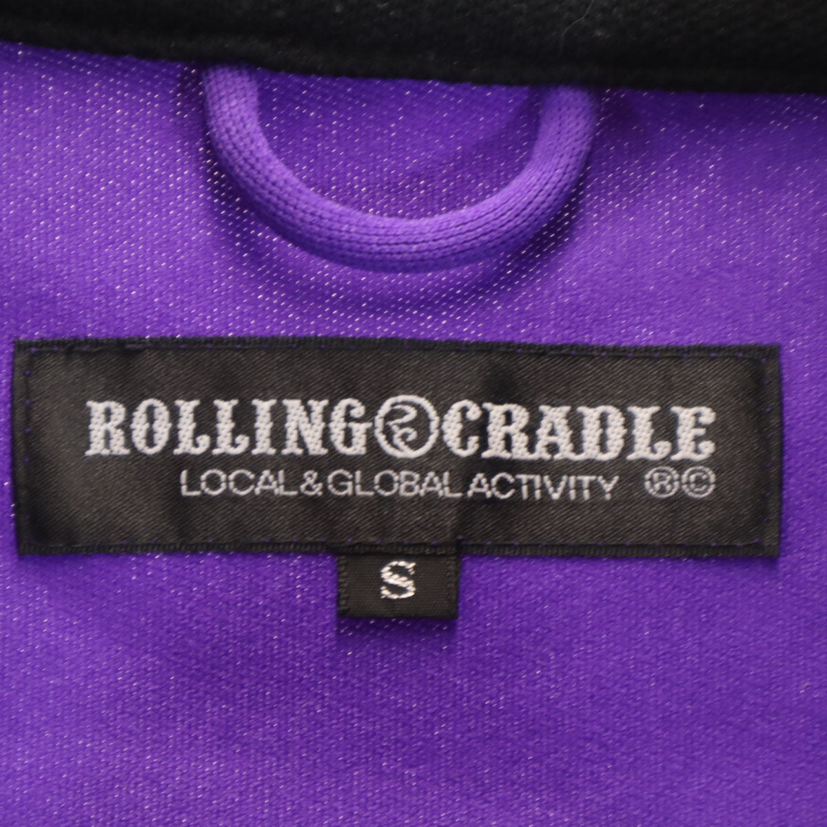 ROLLING CRADLE ローリングクレイドル 日本製 トラックジャケット 上下 セットアップ S パープル ジャージ メンズ