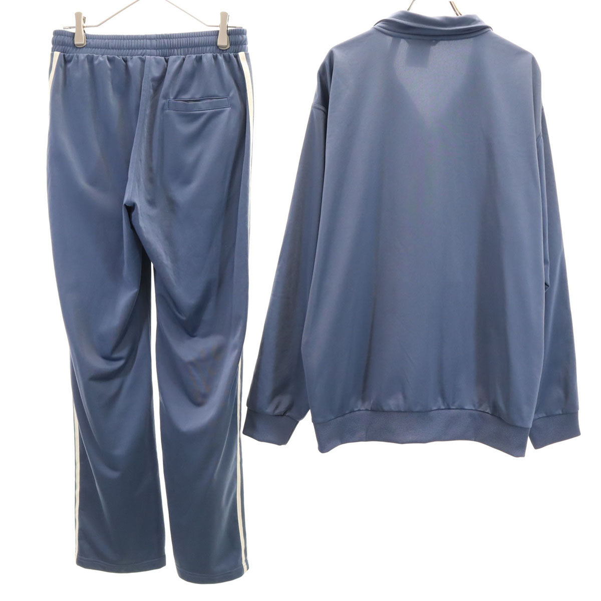 adidas アディダス トレフォイルロゴ トラックジャケット 上下 セットアップ M/S ネイビー系 ジャージ 3ライン メンズ