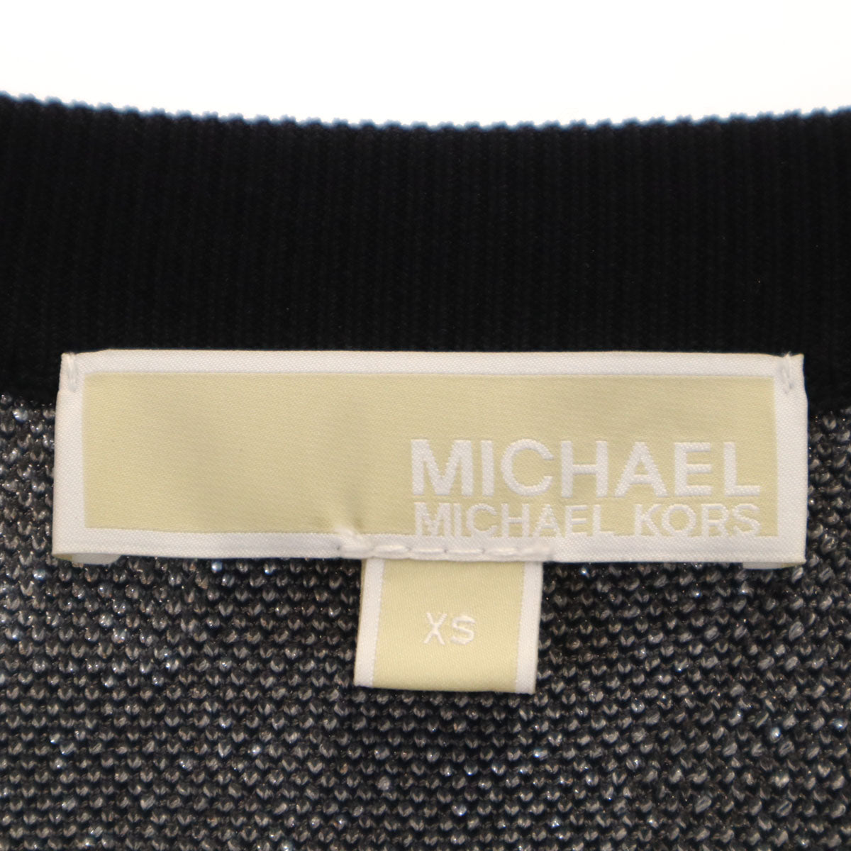 美品 MICHAEL MICHAEL KORS マイケルマイケルコース カモフラ柄 長袖 ニット XS グレー 迷彩 セーター レディース