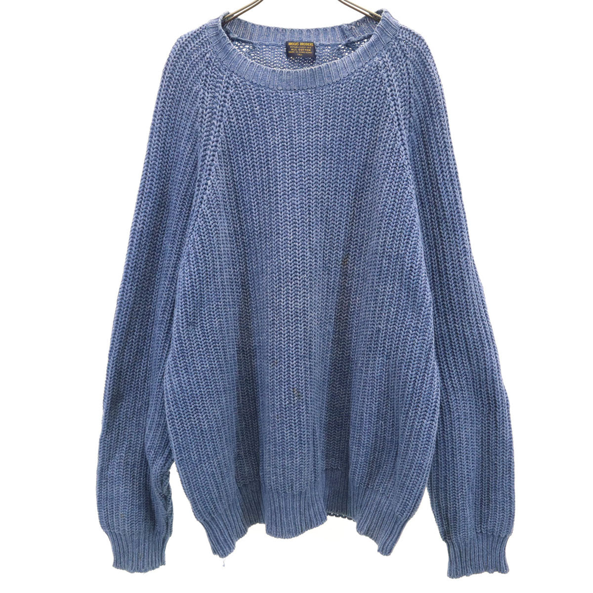 Brooks Brothers ブルックスブラザーズ 90s オールド 長袖 ニット XL ブルー セーター メンズ