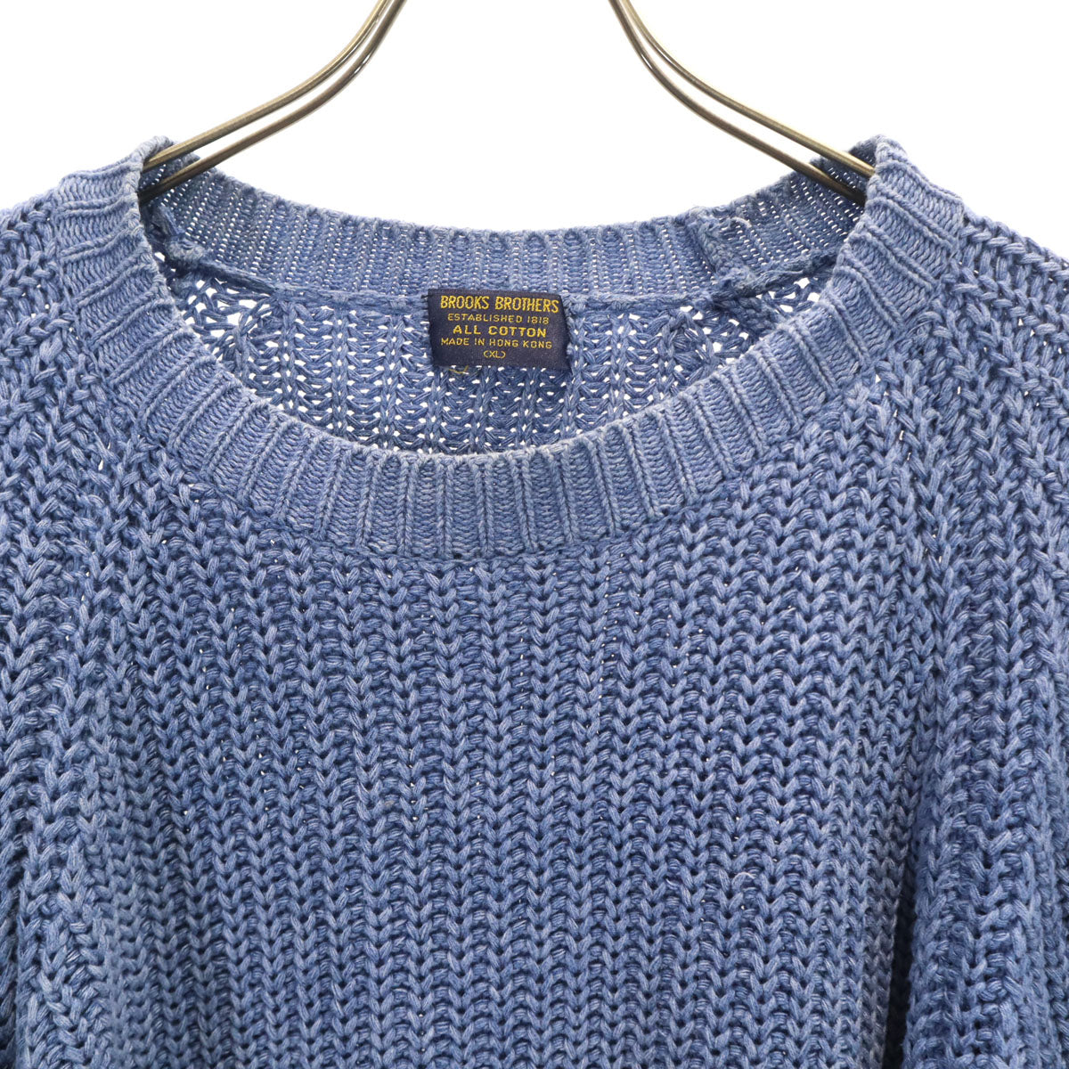 Brooks Brothers ブルックスブラザーズ 90s オールド 長袖 ニット XL ブルー セーター メンズ
