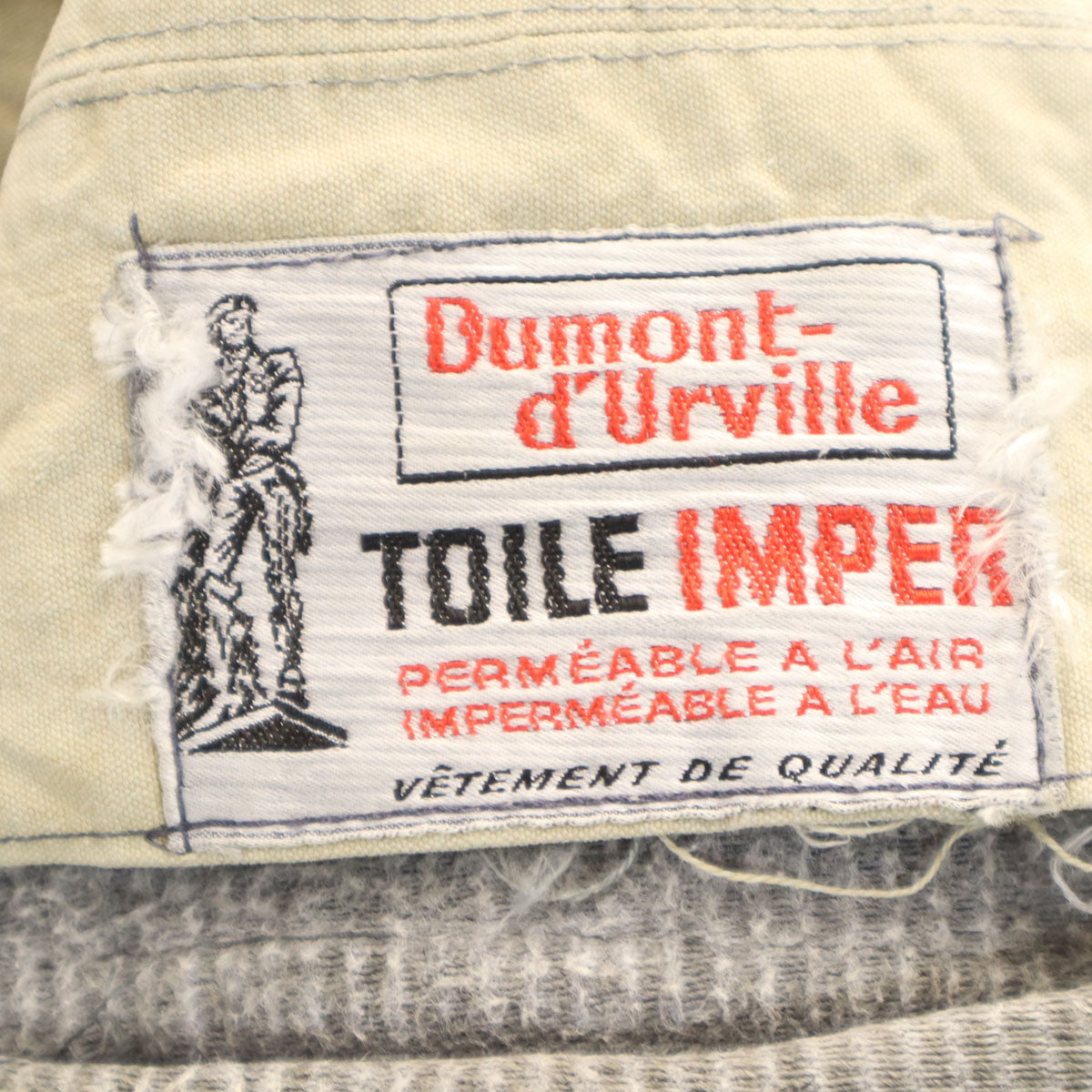 Dumont-d Urville デュモン デュルヴィル 40s フレンチヴィンテージ ヴィンテージ 動物ボタン ピケ ハンティングジャケット グレー メンズ