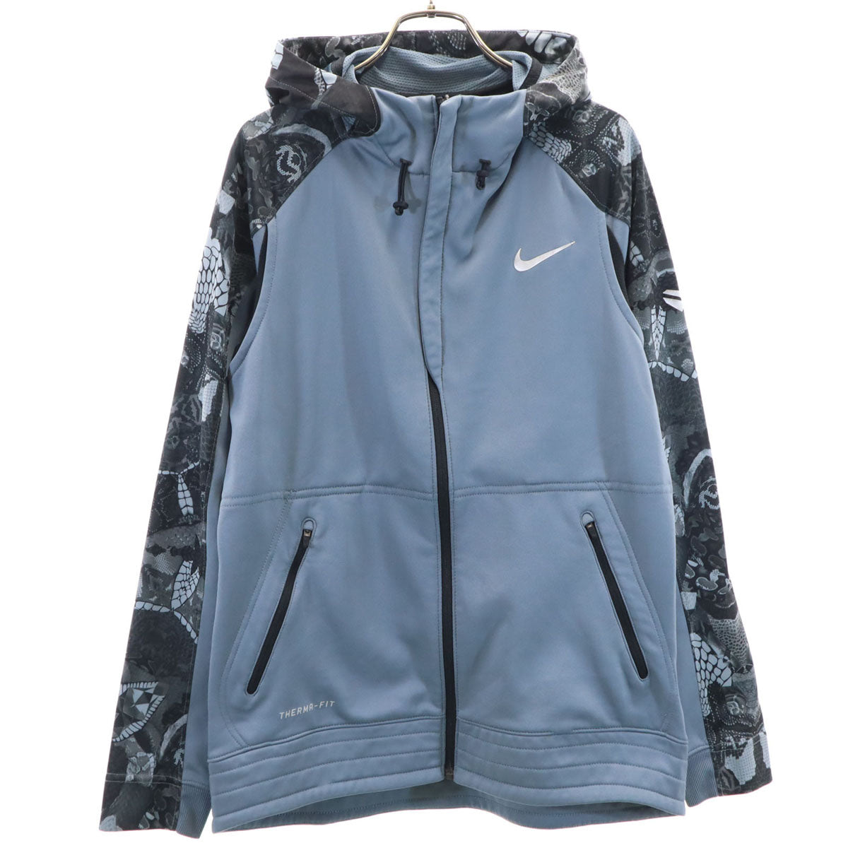 NIKE ナイキ 長袖 コービーエマージ ハイパーエリート ジップパーカー M ブルー系 メンズ