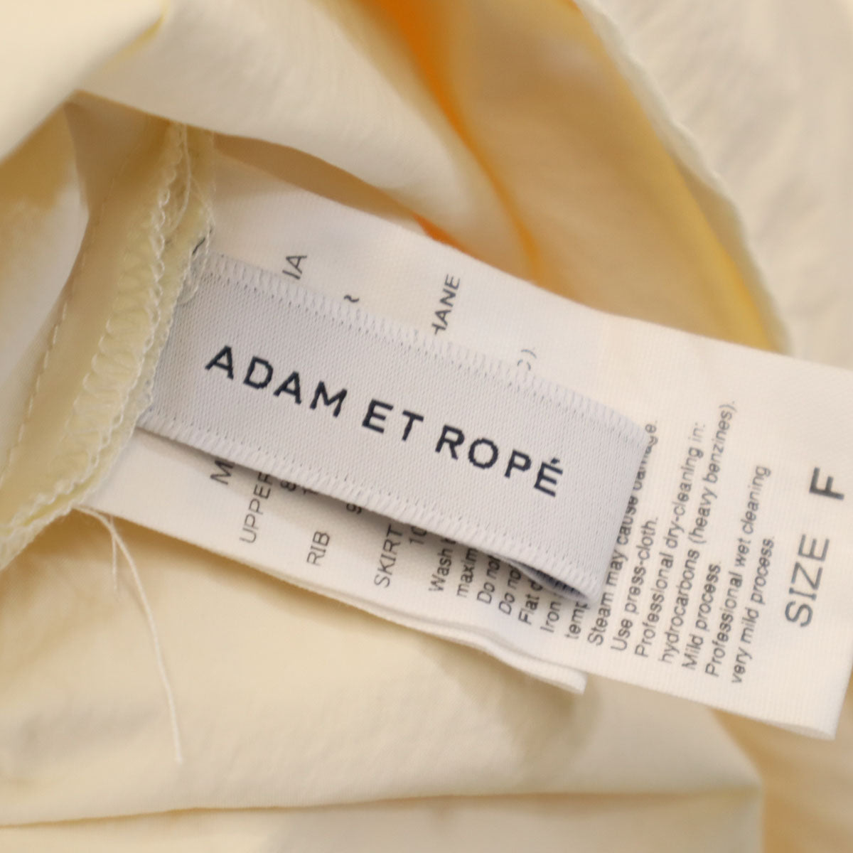 未使用 Adam et Rope' アダムエロペ 長袖 ロングワンピース F アイボリー レディース