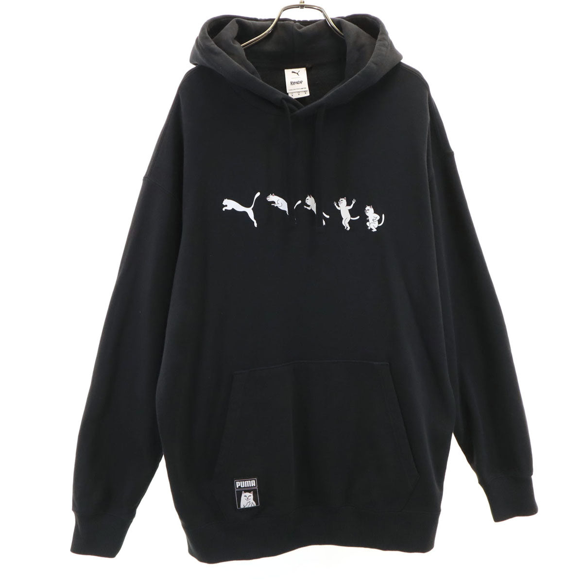 PUMA プーマ RIPNDIP リップンディップ コラボ 長袖 スウェットパーカー M ブラック メンズ