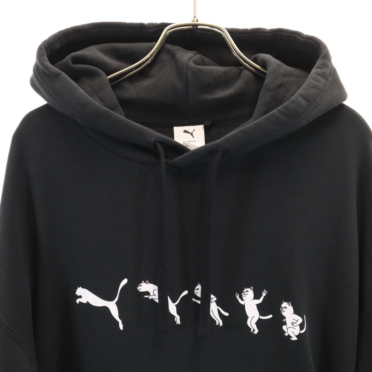 PUMA プーマ RIPNDIP リップンディップ コラボ 長袖 スウェットパーカー M ブラック メンズ