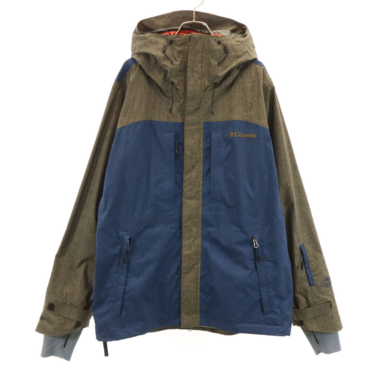 Columbia コロンビア PM5451 総柄 マウンテンパーカー L ネイビー ジャケット アウトドア メンズ