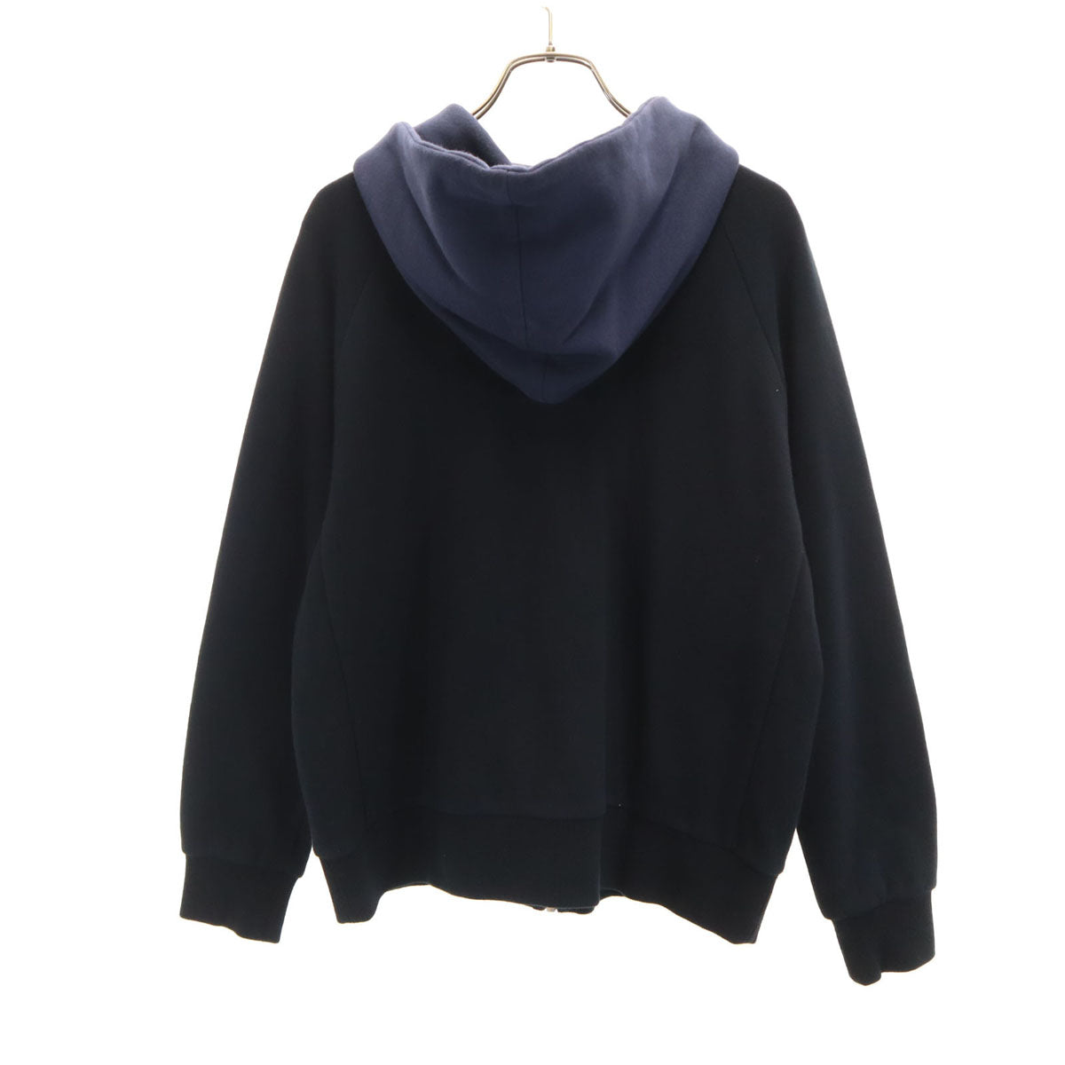 PS Paul Smith ピーエスポールスミス 日本製 長袖 スウェット ジップパーカー XL ブラック レディース