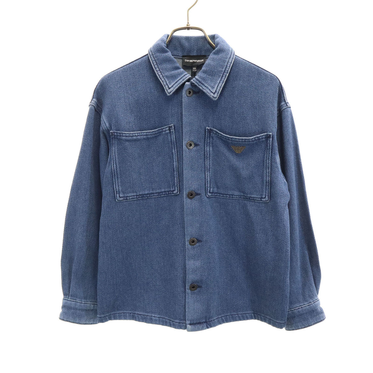 Emporio Armani エンポリオアルマーニ 長袖 インディゴ シャツ 10A ブルー キッズ